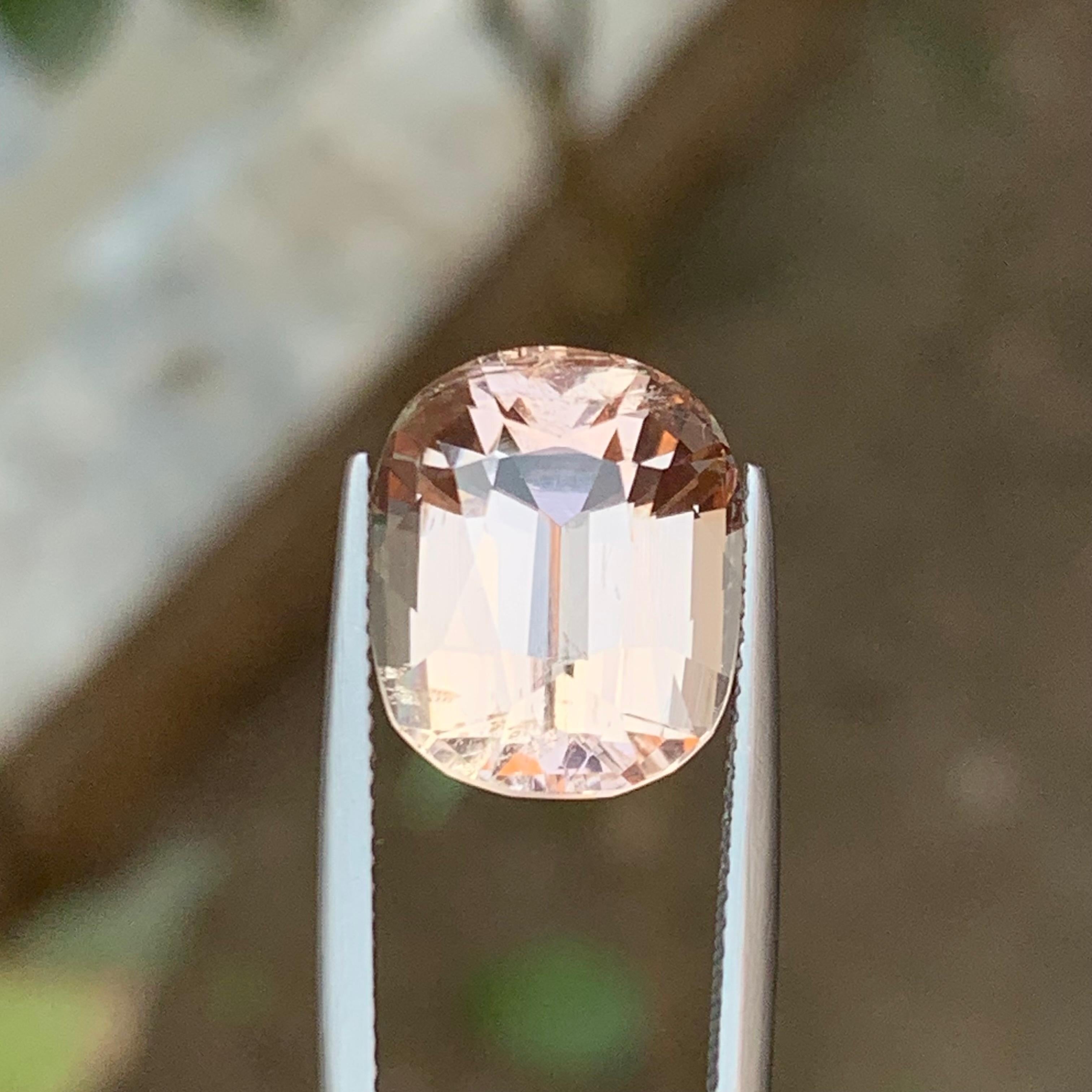 Champagne Color Imperial Topaz Ring, Pendant Loose Gemstone 13.05 Ct Cushion Cut In New Condition For Sale In Peshawar, PK