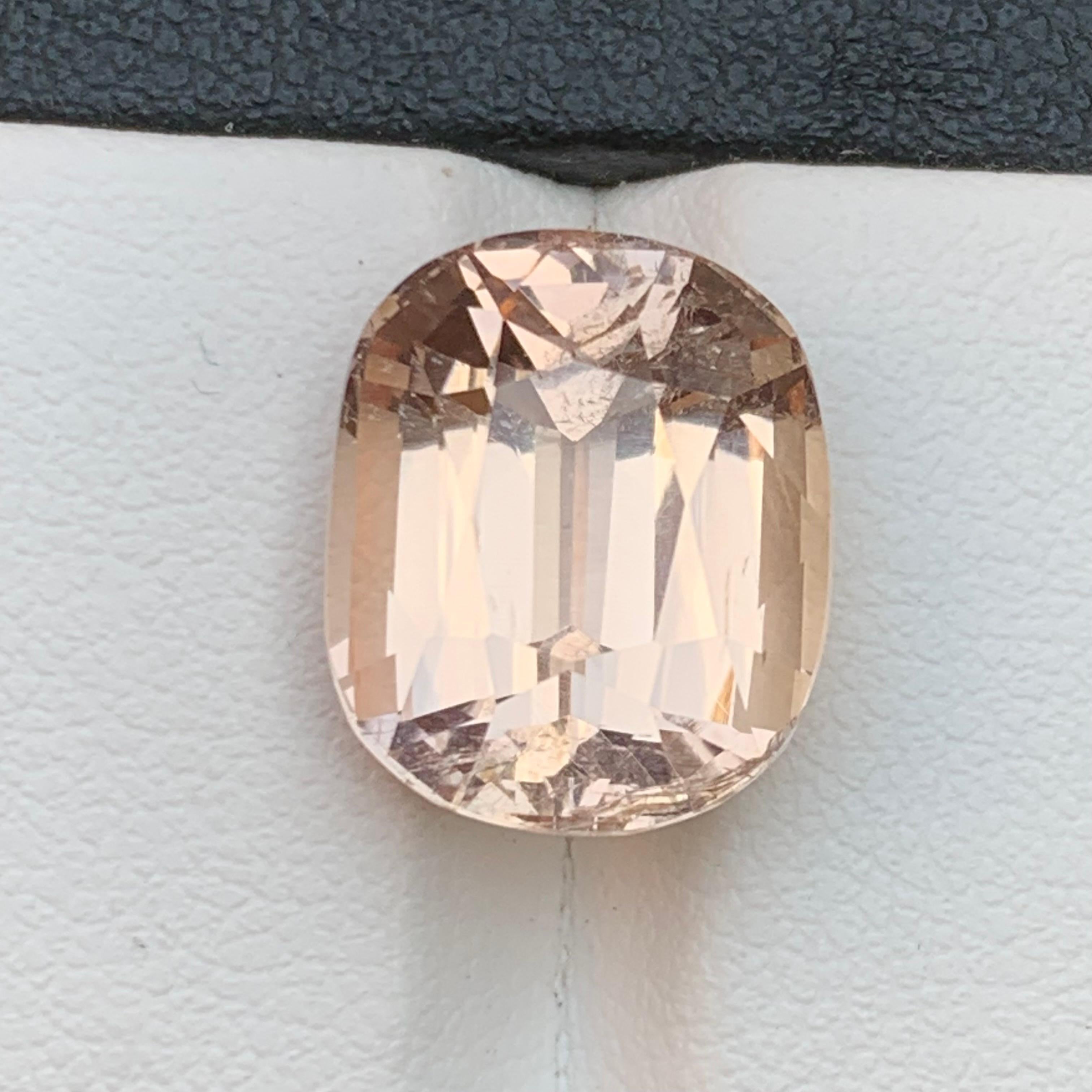 Champagne Color Imperial Topaz Ring, Pendant Loose Gemstone 13.05 Ct Cushion Cut For Sale 1