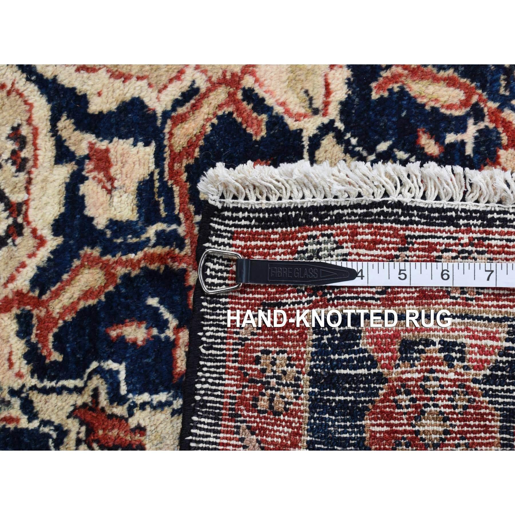 Persischer Hamadan Kamelhaar-Teppich aus reiner Wolle in Champagner-Farbe, handgeknüpft, Vintage im Angebot 5