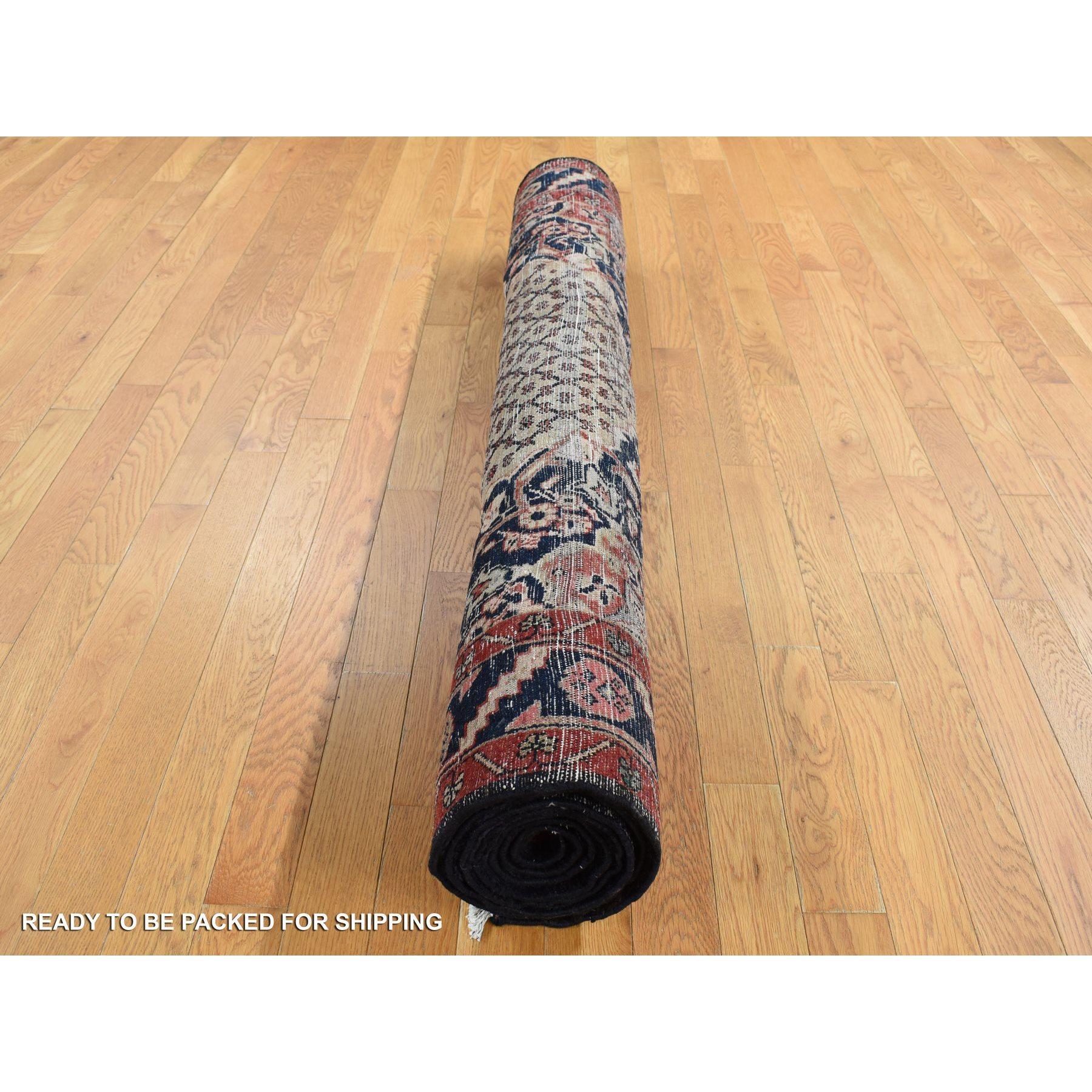 Persischer Hamadan Kamelhaar-Teppich aus reiner Wolle in Champagner-Farbe, handgeknüpft, Vintage im Angebot 3