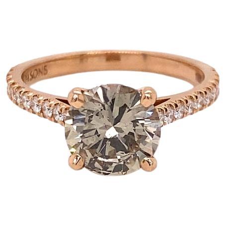Champagne Colored Diamond Ring For Sale