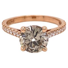Champagnerfarbener Champagner-Diamantring