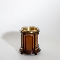Champagne Cooler with Brass Fittings, 19th Century