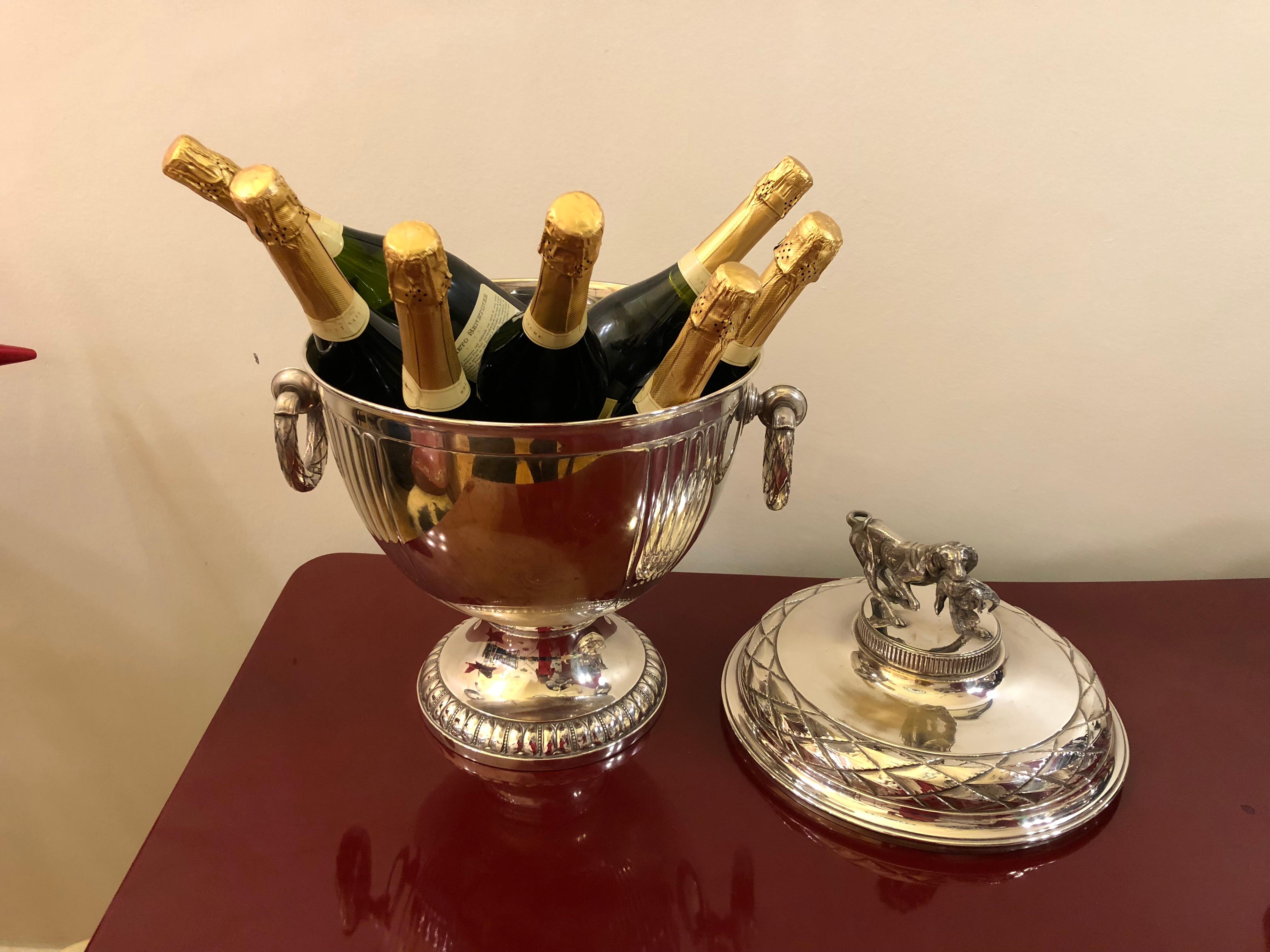 Champagne Cooler Style, Art Nouveau, Jugendstil, Liberty, Year: 1900, Signed Wmf For Sale 9