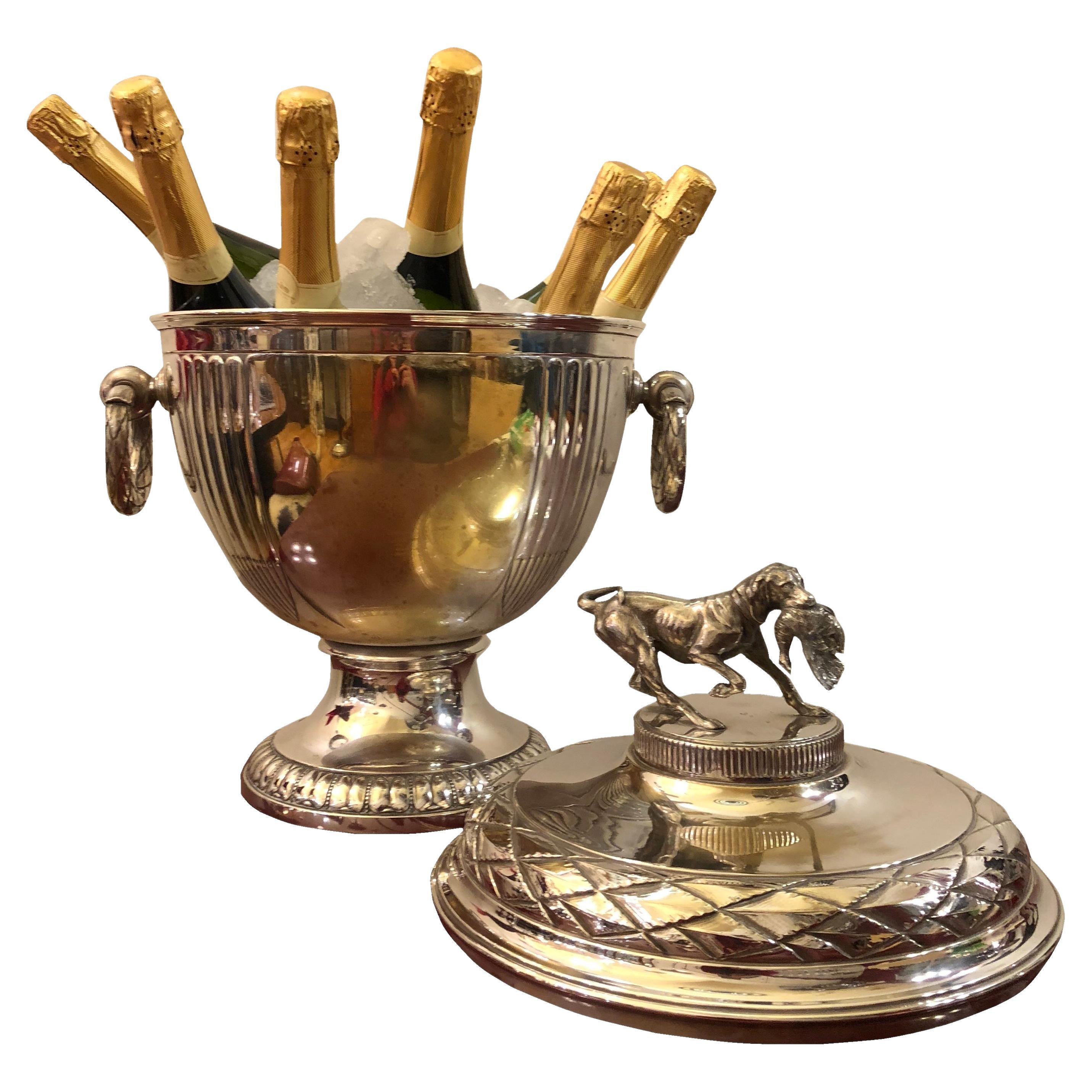 Champagne Cooler Style, Art Nouveau, Jugendstil, Liberty, Year: 1900, Signed Wmf