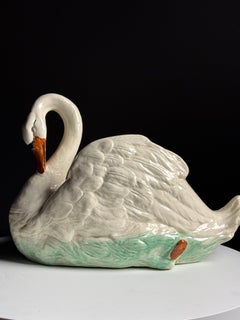 Champagne Cooler Swan ceramic