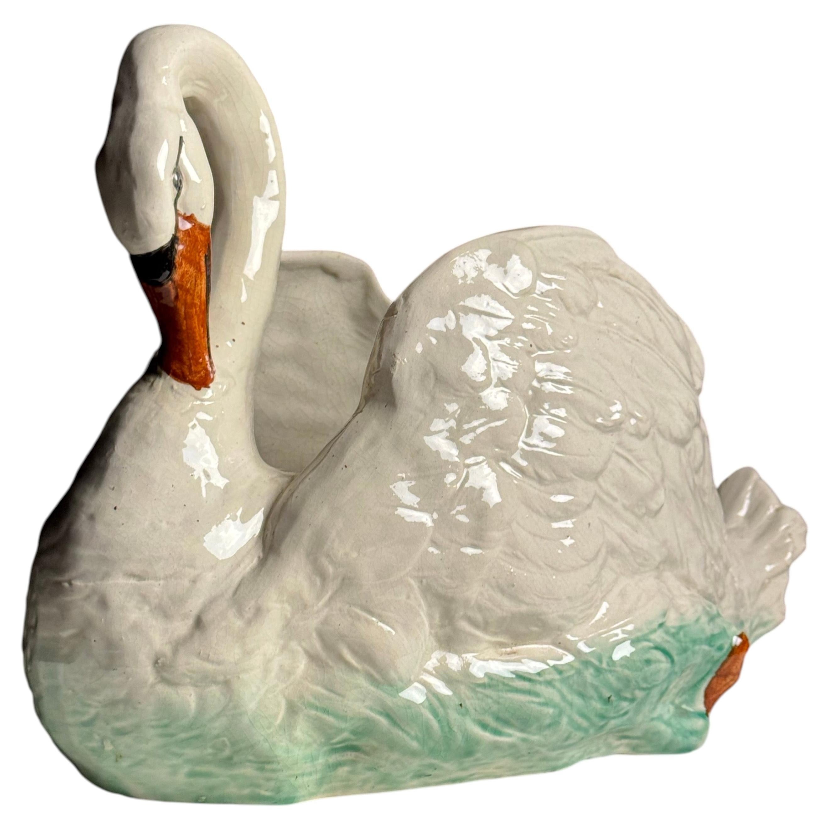 Champagne Cooler Swan ceramic