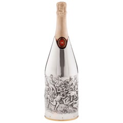 21st Century, Champagne cover, Solid pure silver, Battaglia di Cascina, Italy