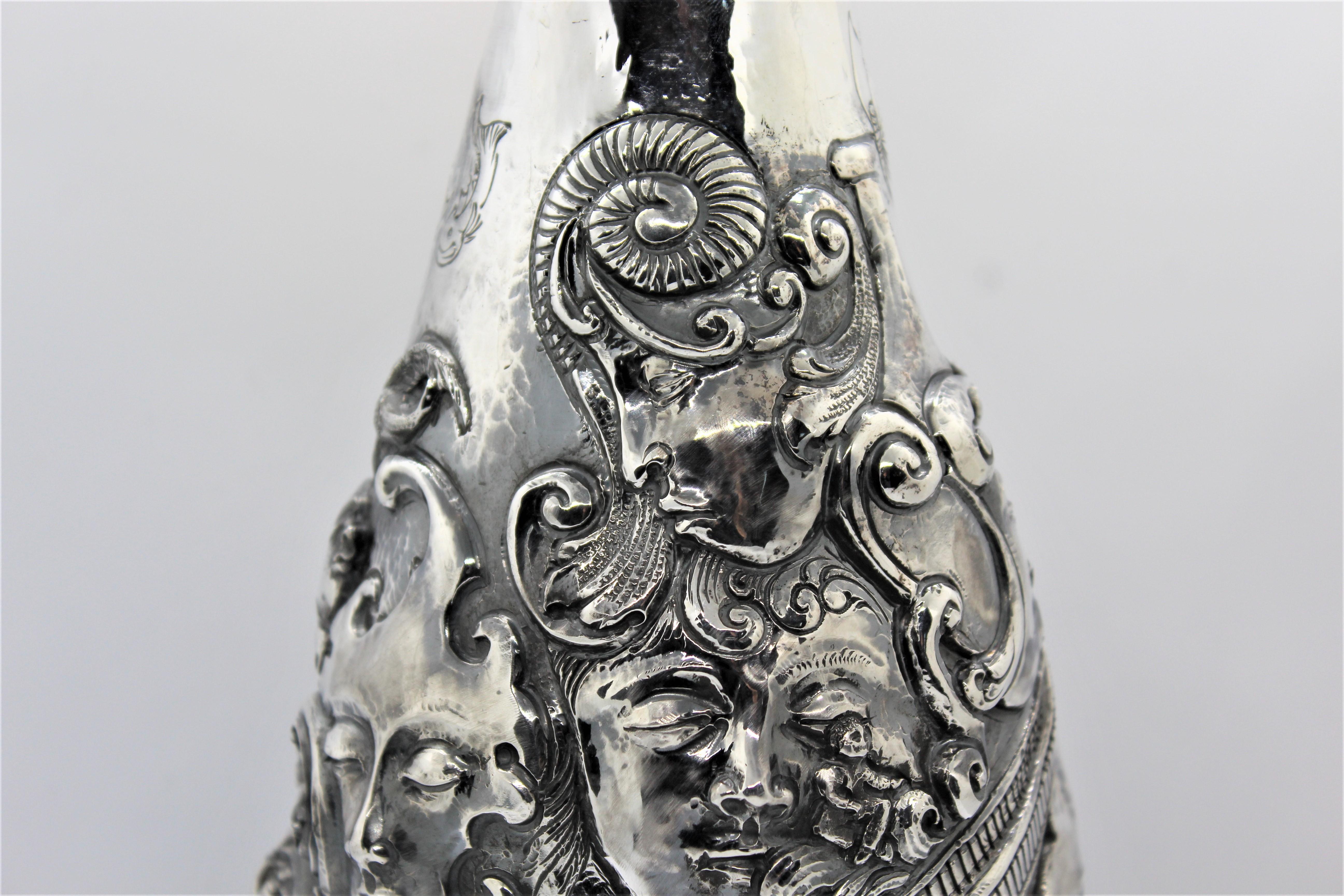 Contemporary Champagne Bottle Cover, Luxury Art Accessories, Solid silver, Fantasy, Italy For Sale