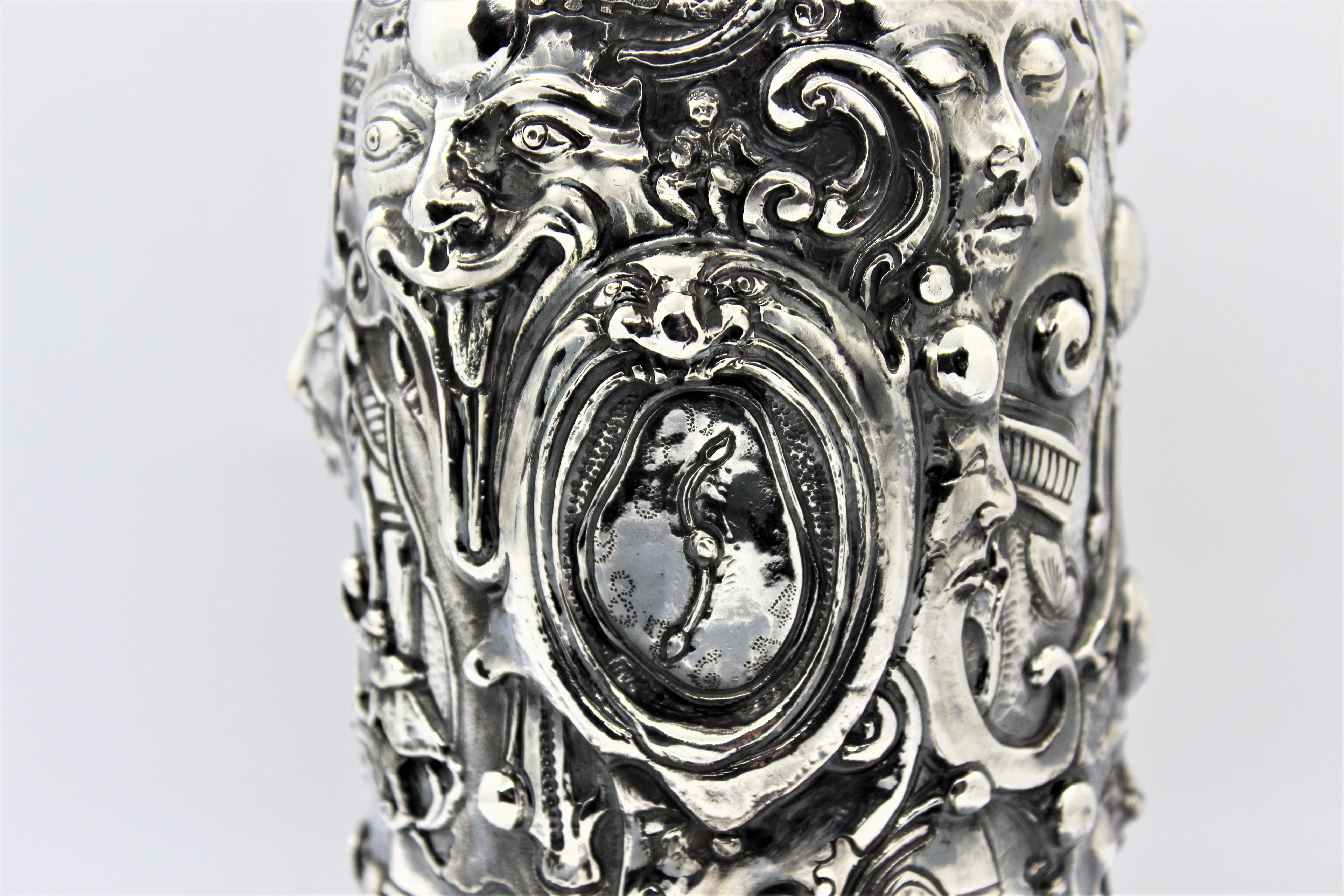 K-OVER, 21. Jahrhundert, massives reines Silber, Fantasie, Italien im Angebot 3