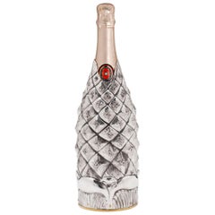 Couvercle de champagne:: Argent massif pur:: Pomme de pin:: 2019:: Italie