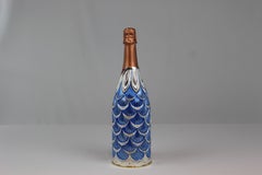 Champagne cover, Solid pure silver, Sapphire, 2020, Italy