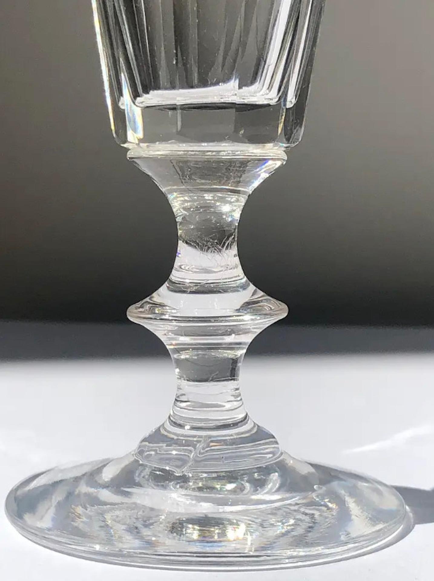 Champagne Cristal Glasses, French XIXth Century, More Available In Good Condition For Sale In Crespières, FR