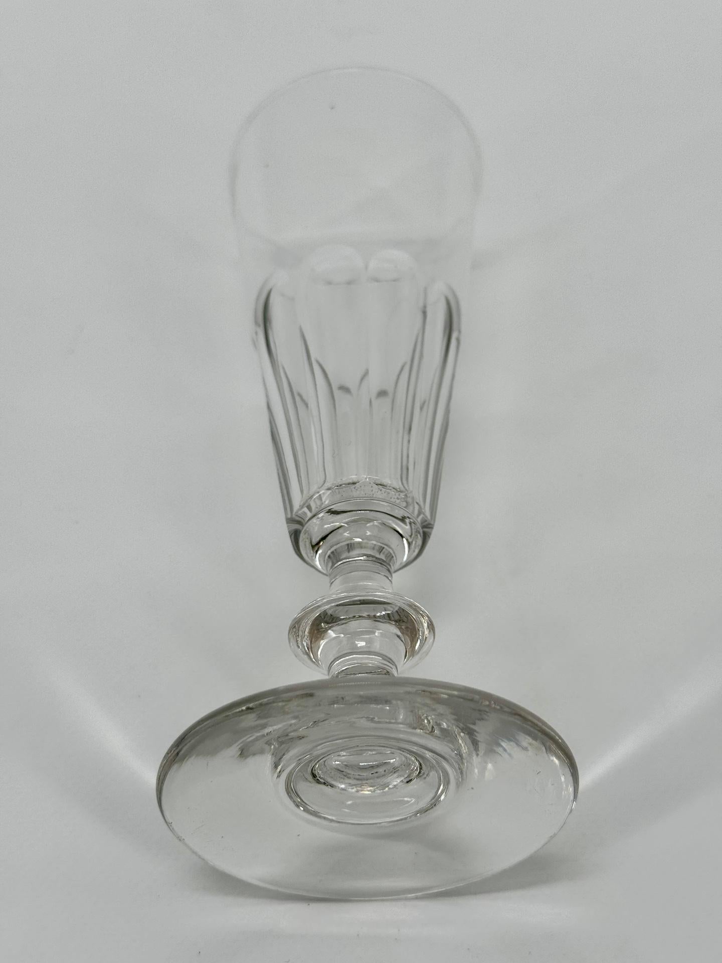 Champagne Cristal Glasses, French XIXth Century, More Available For Sale 1