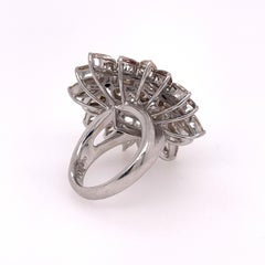 Champagne Diamond Cluster Ring