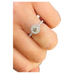 Champagne Diamond ring 0.50ct diamond ring 18KT gold