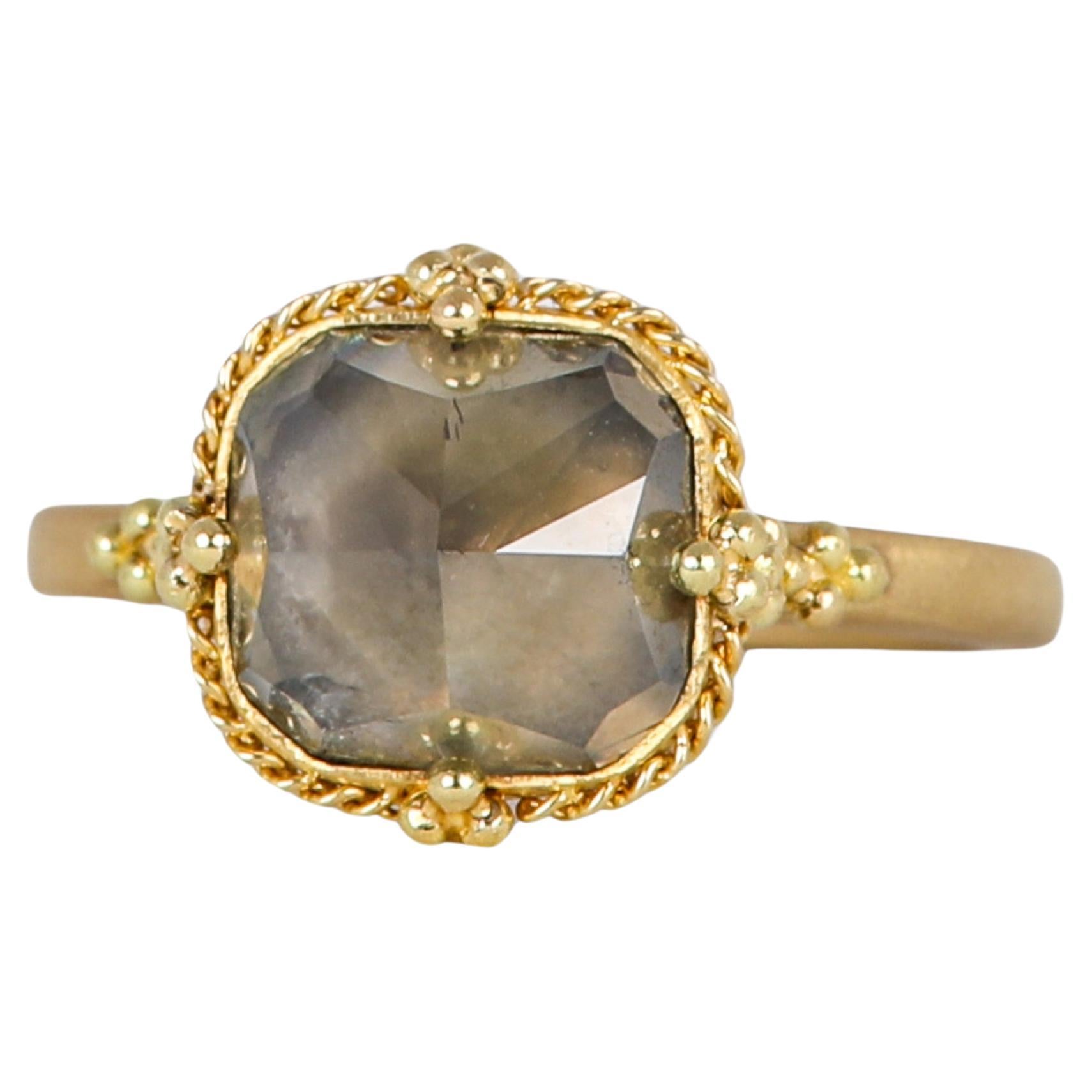 Champagne Diamond Ring For Sale