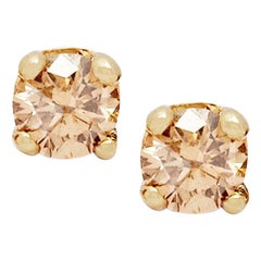 Champagne Diamond Stud Earrings ‘Pair’ by Allison Bryan