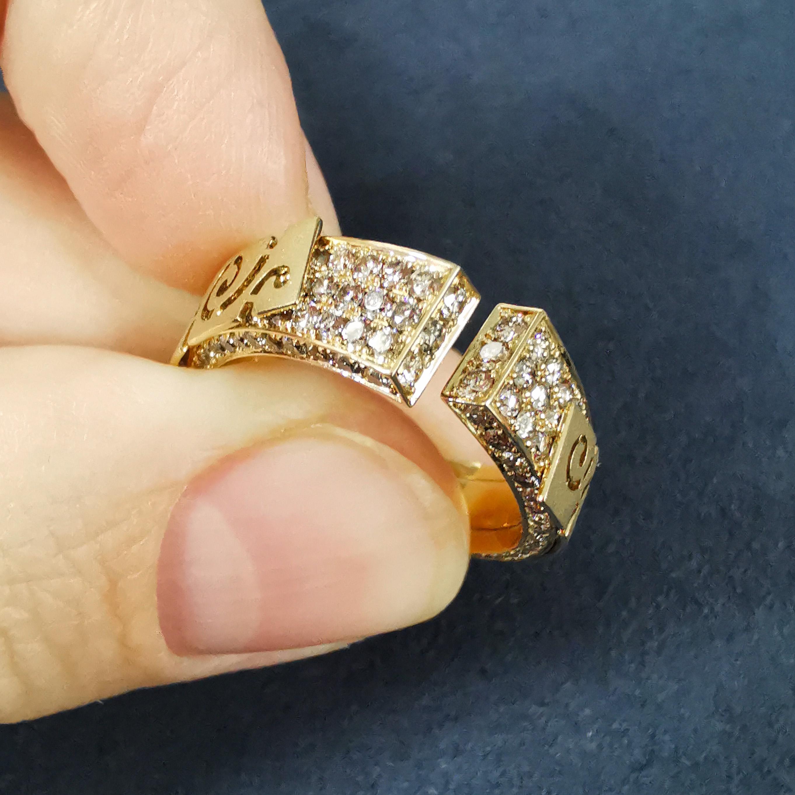 champagne gold ring vs yellow gold