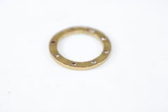Champagne Diamonds in Recycled 22k Gold Wedding or Bridal Stackable Ring