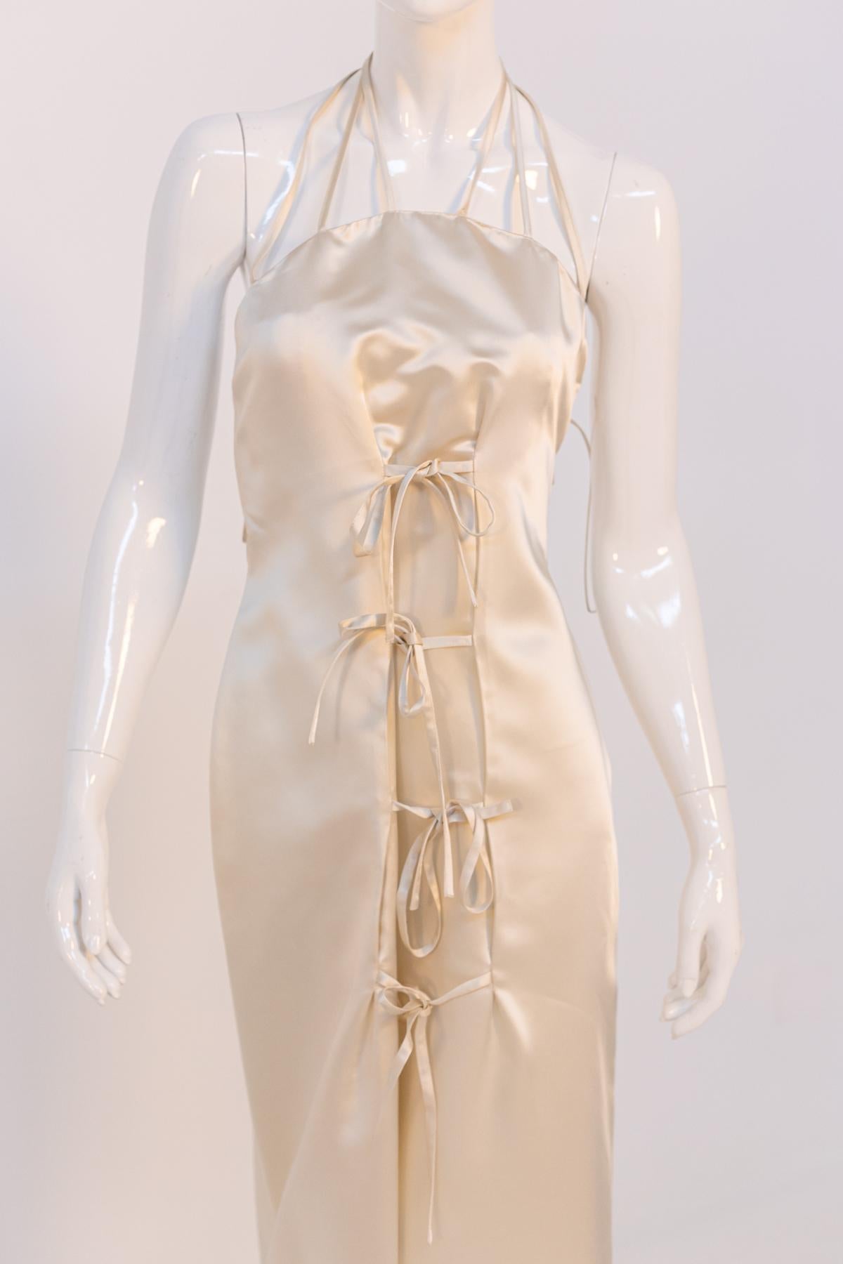 Beige Vivienne Westwood Champagne Evening Dress, RED LABEL