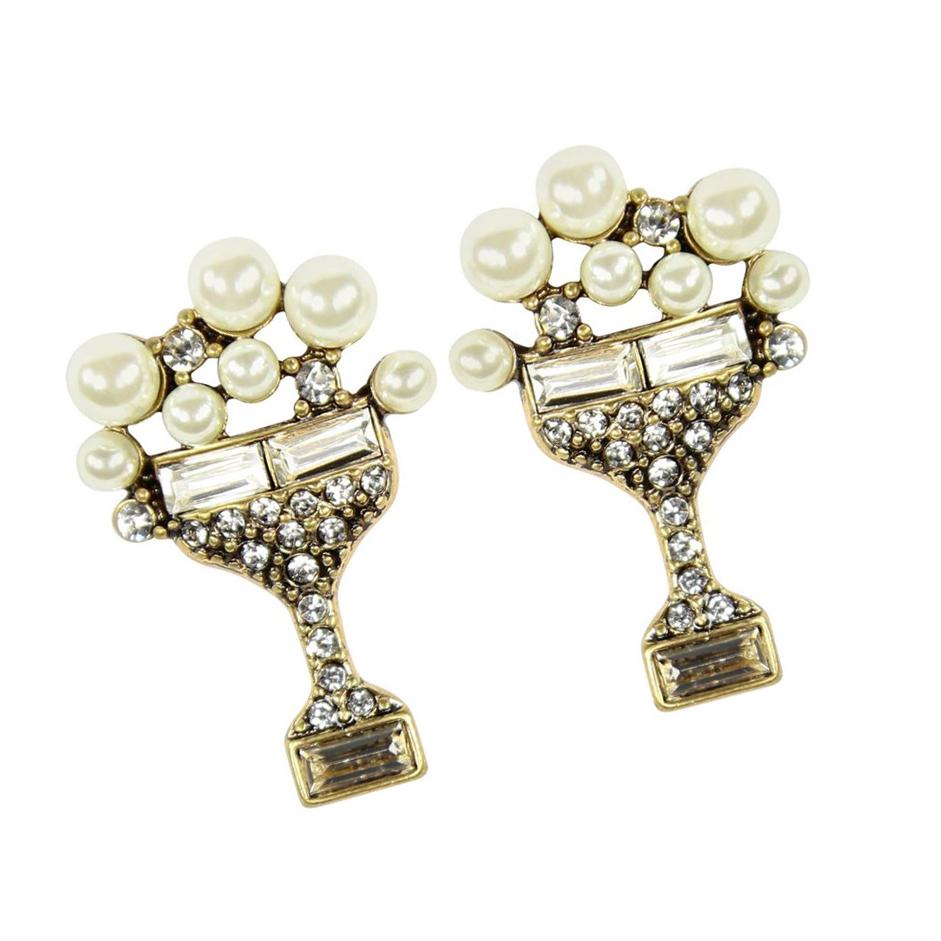 pearl and diamond statement earrings