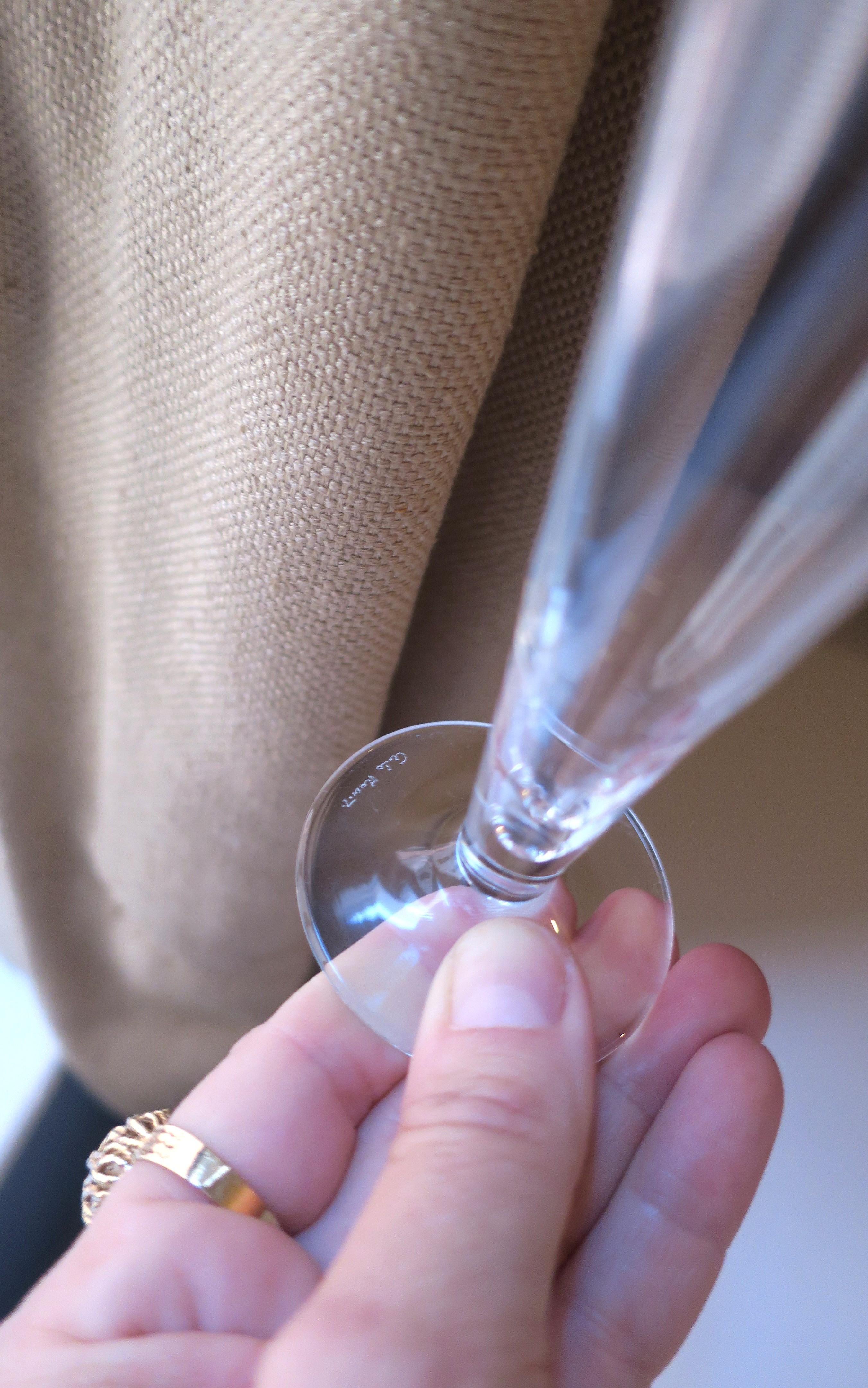 Champagnerflöten Gläser italienischer Designer Carlo Moretti, 10er Set, 2 Sets verfügbar (Italienisch) im Angebot