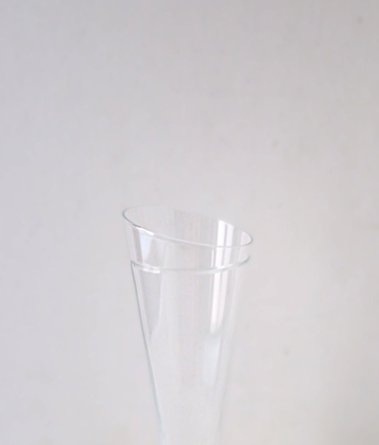 Champagne Flutes Glasses Italian Designer Carlo Moretti, Set of 10, 2 Sets Avail For Sale 2