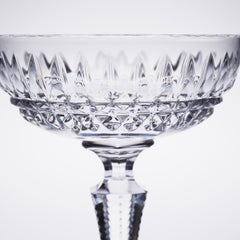 Champagne Glass in Clear Crystal Handcut