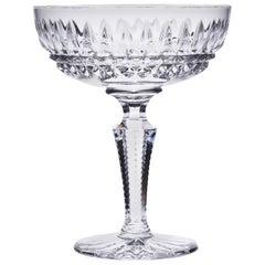 Champagne Glass in Clear Crystal Handcut