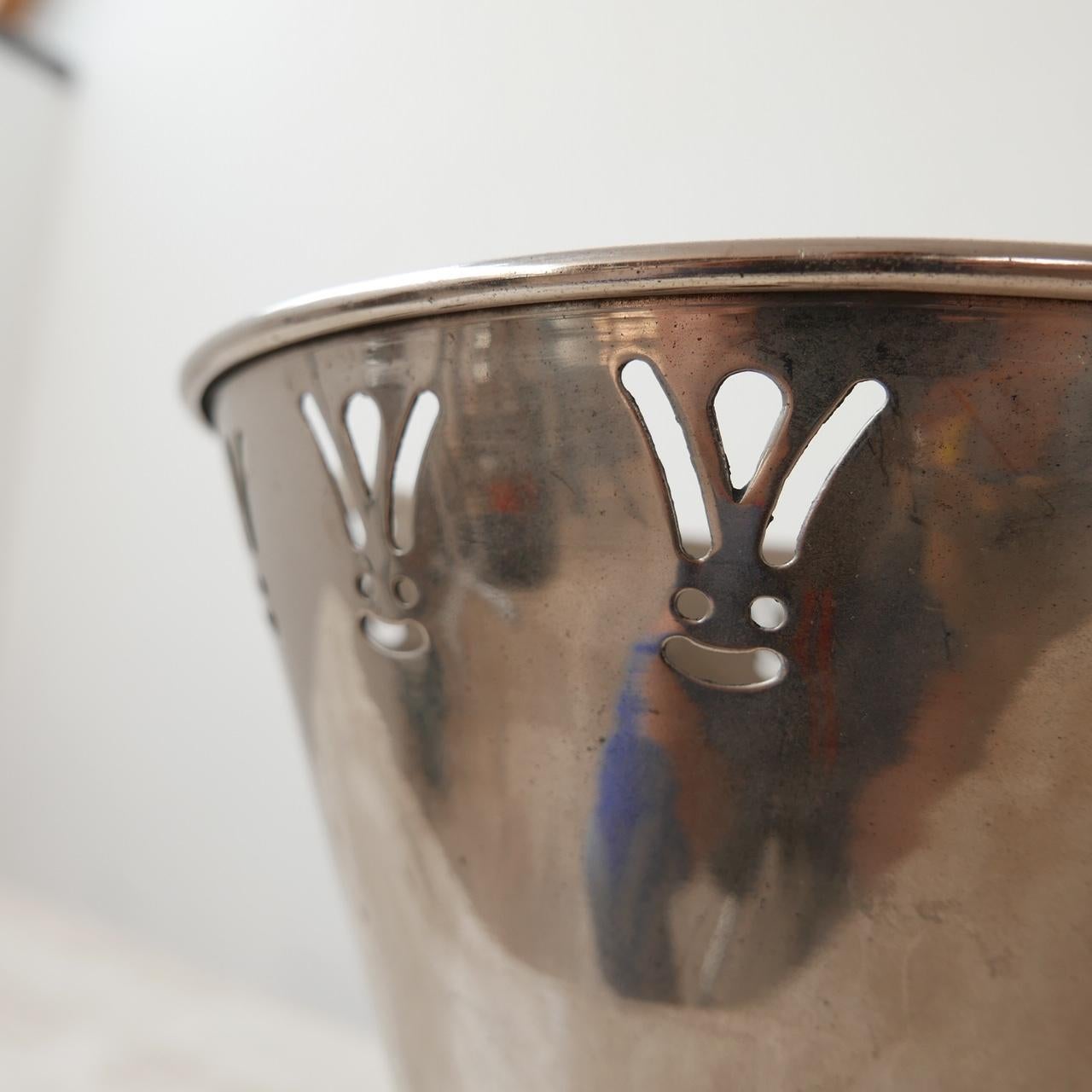Brass Champagne Ice Bucket Mid-Century Attributed to Philippe Starck