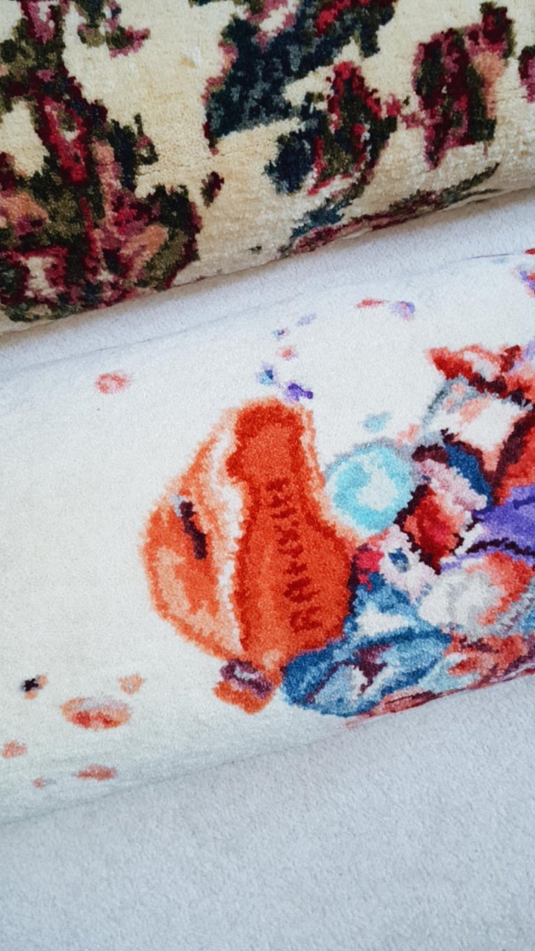 Champagne Multi-Coloured Contemporary Handknotted Wool Rug Rankin Rugs ...