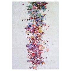 Tappeto contemporaneo in lana annodata a mano Champagne Multi-Coloured Rankin Rugs