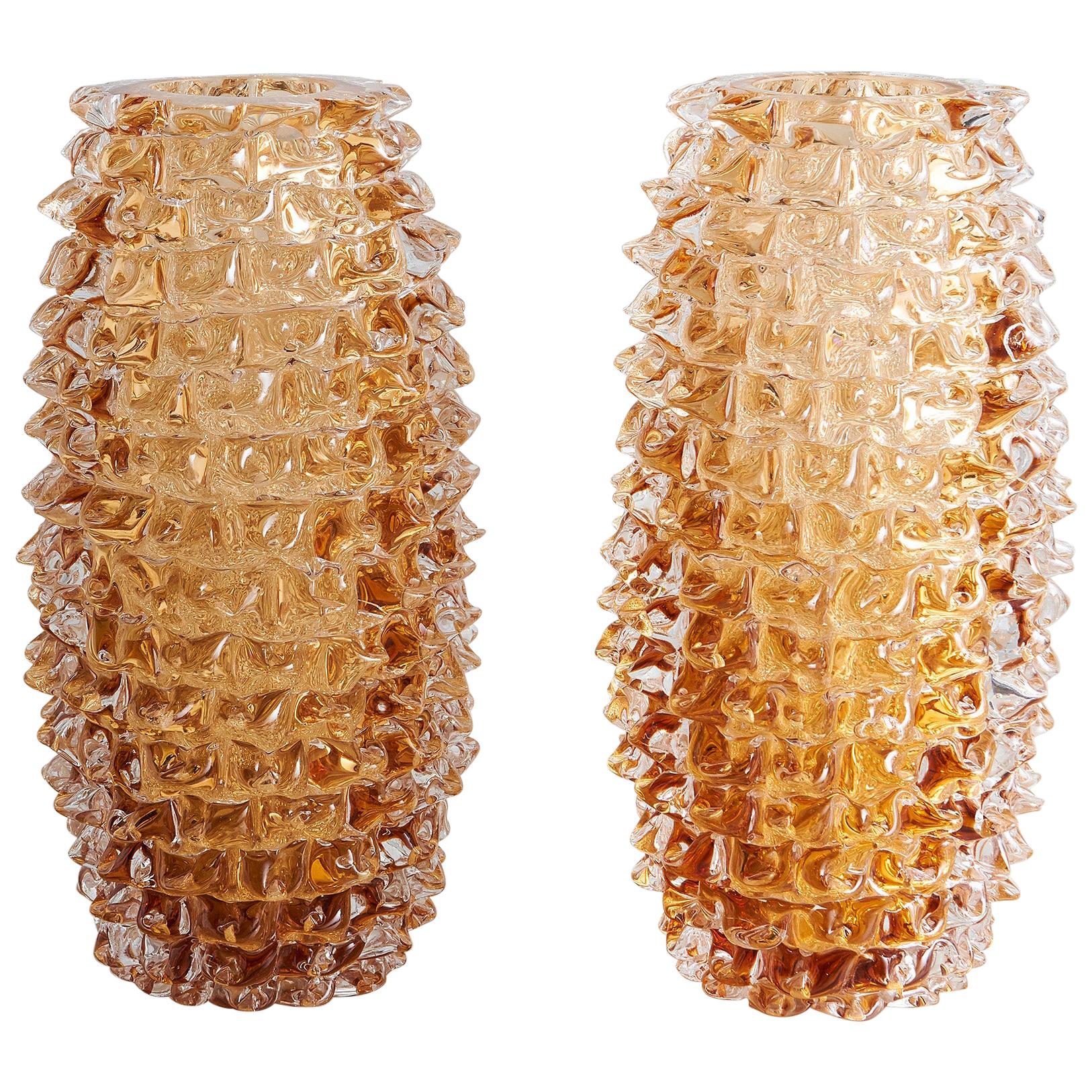 Champagne Murano Vases