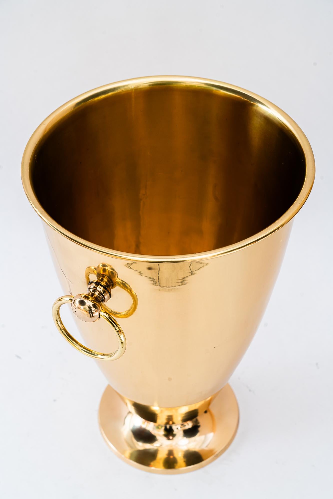 Champagne or wine cooler vienna around 1920s (Messing) im Angebot