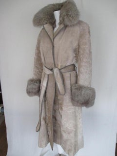 Champagne Pony Skin Fox Fur Coat