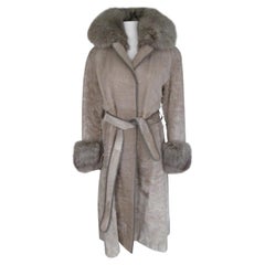 Champagne Pony Skin Fox Fur Coat