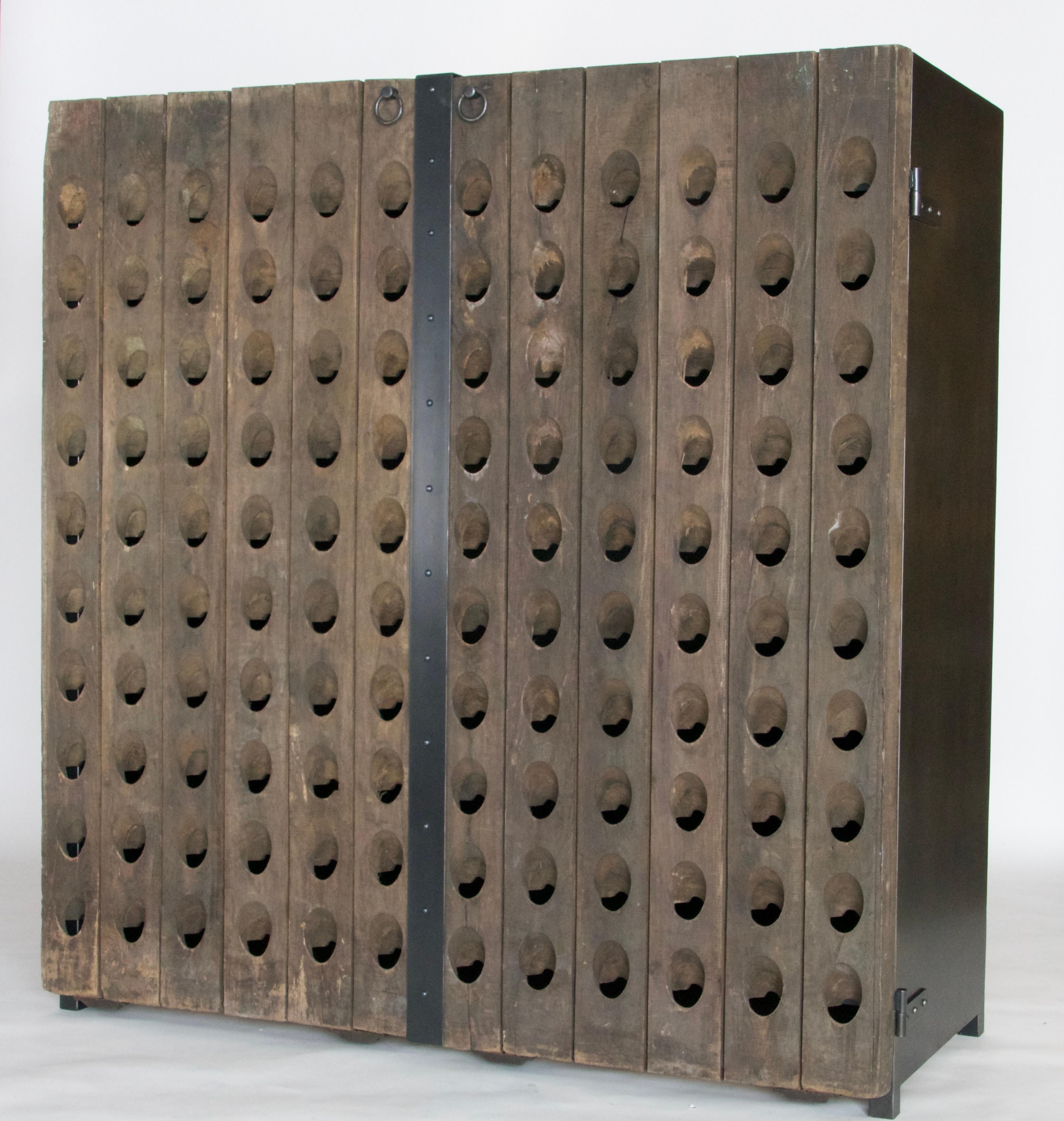 French Champagne rack cabinet For Sale