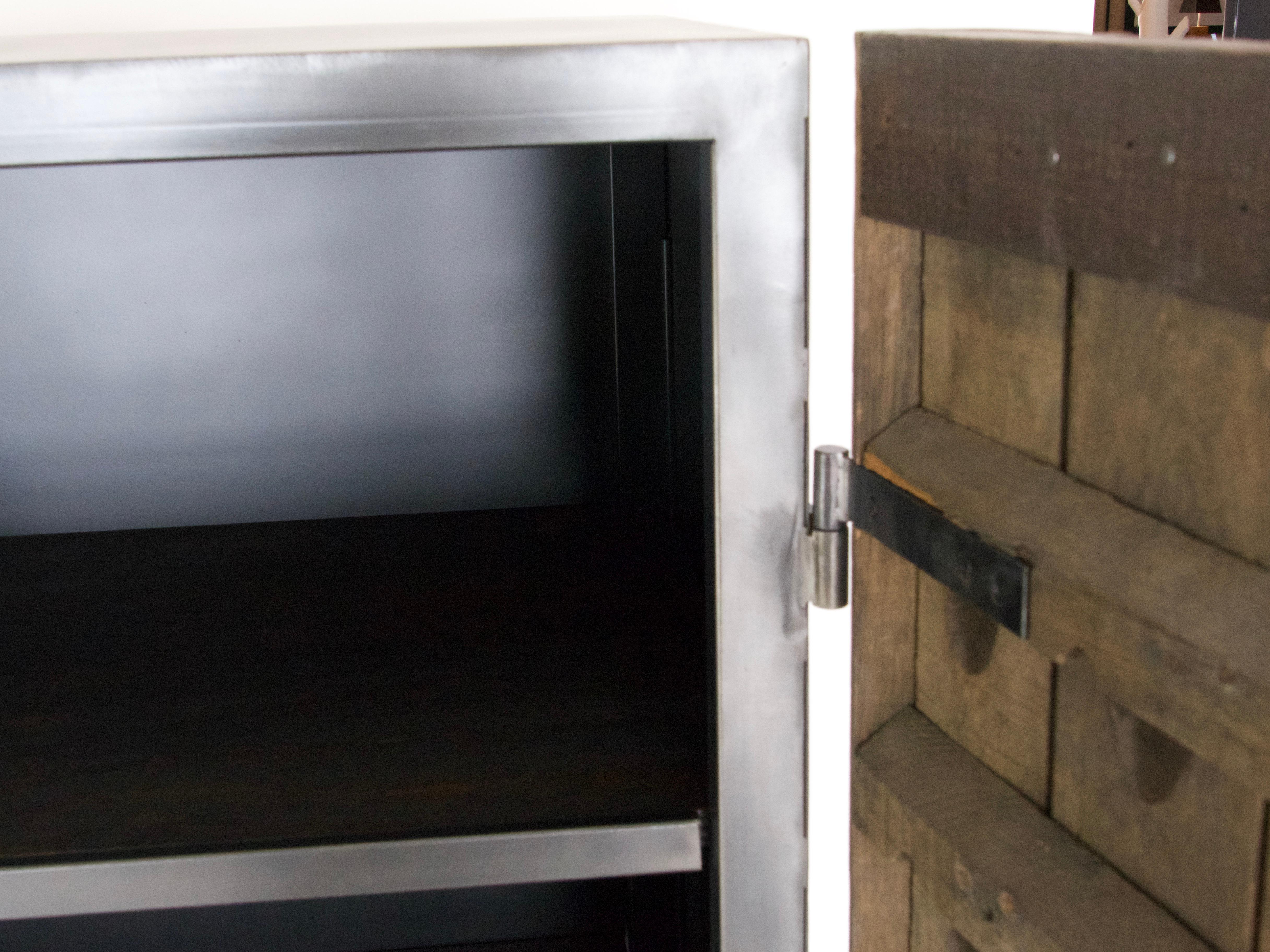 Steel Champagne rack cabinet For Sale
