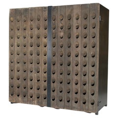 Champagne rack cabinet