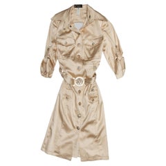 Versace primavera/estate 2005, abito in seta con cintura Taglia IT 40