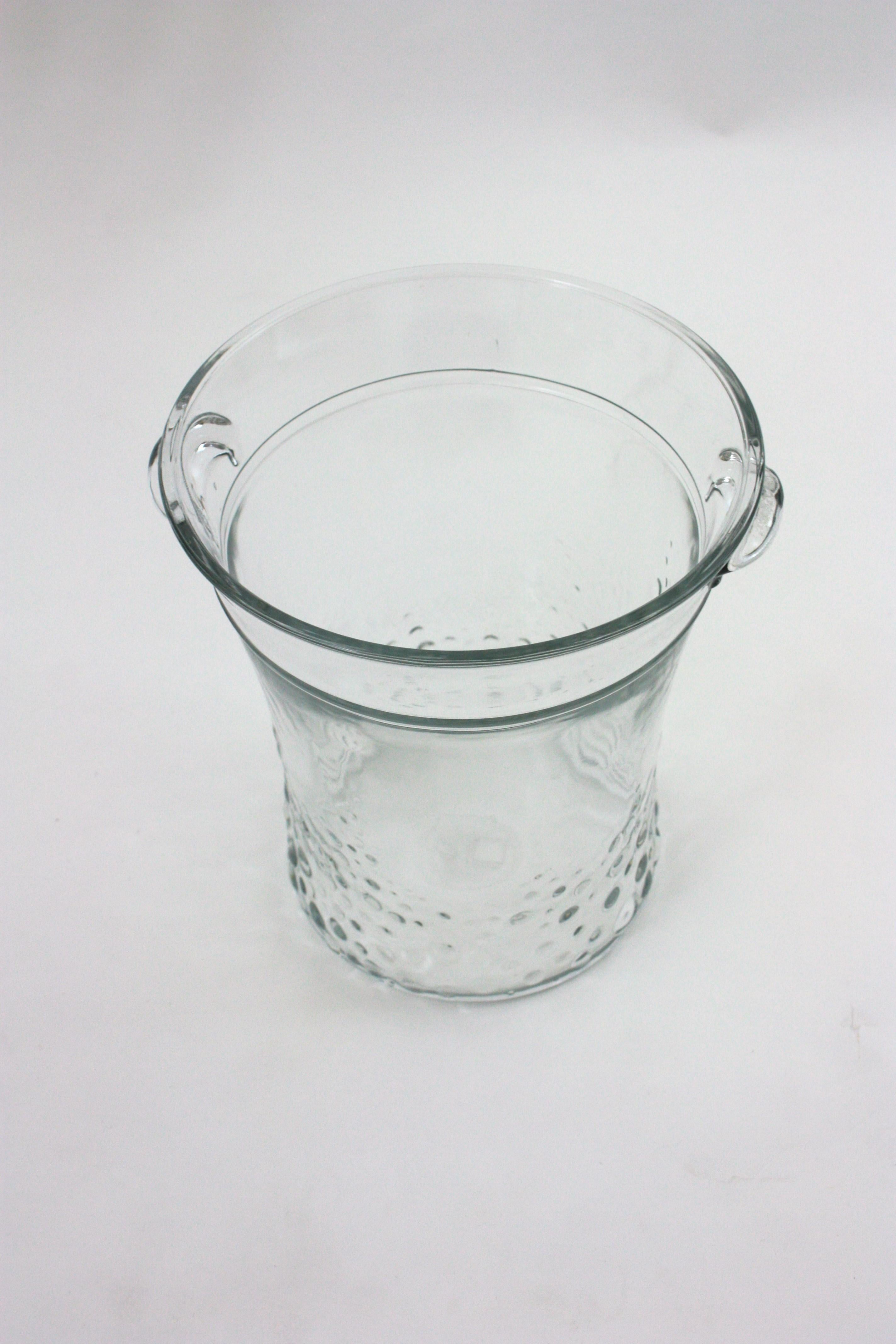 Champagne Wine Cooler Stand Ice Bucket / Drinks Stand, Foliage Design, Gilt Iron For Sale 8