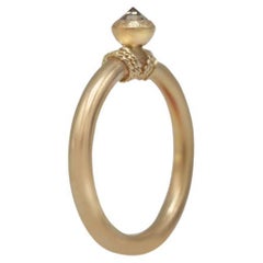 Mon Pilar, bague contemporaine en diamants de style gyptien 14 carats, tailles 8  9 US