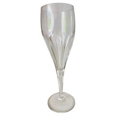 Champaign Flûte Glasses in Crystal in transparent Color France 1940 Set of 8