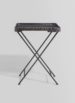 Champaner Bronze Tray Table Large in Brass, Viya by Vikram Goyal