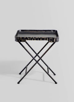 Champaner Bronze Tray Table Small in Brass, Viya by Vikram Goyal