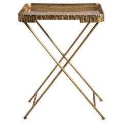 Champaner Tray Table Large in Brass, Viya by Vikram Goyal