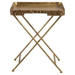 Champaner Tray Table Medium in Brass, Viya by Vikram Goyal