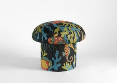 Champignon Mignon - Medium, Round All-Upholstered Stool by Maison Gerard