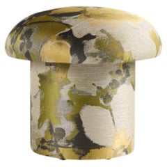 Champignon Mignon - Tabouret rond de taille moyenne, entièrement rembourré, de Maison Gérard
